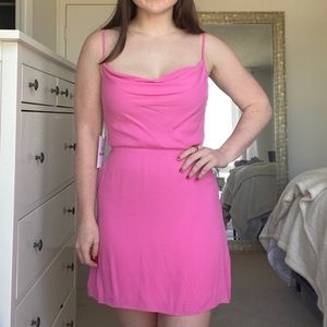 Aritzia Spencer Dress Hot Pink